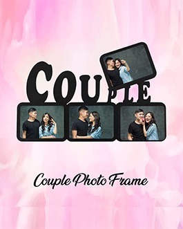 Misbh MDF  Couple Personalised Photo Frame With 4 Photos