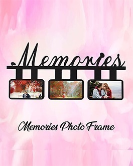 Misbh MDF Memories Personalised Photo Frame With 3 Photos
