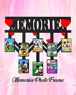 Misbh MDF  Memories Frame 1 Personalised Photo Frame With 10 Photos