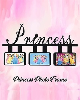 Misbh MDF  princess  Personalised photo frame with 3 photos