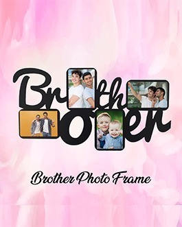 Misbh MDF  brother  Personalised photo frame with 4 photos