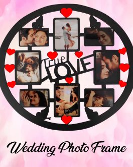 Misbh MDF True Love Wedding  Personalised photo frame with 8 photos