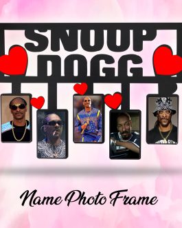 Misbh MDF SNOOP DOGG name  Personalised photo frame with 5 photos