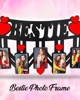 Misbh MDF bestie  Personalised photo frame with 5 photos