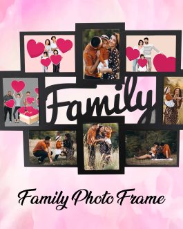 Misbh MDF FAMILY FRAME 2  Personalised photo frame with 8 photos