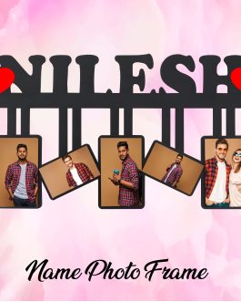 Misbh MDF nilesh  Personalised photo frame with 5 photos