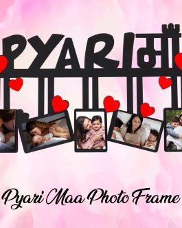Misbh MDF pyari maa Personalised photo frame with 5 photos