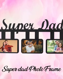 Misbh MDF SUPER DAD  Personalised photo frame with 8 photos