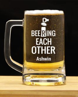 BEERING EACH OTHER PHOTO Personalized mug