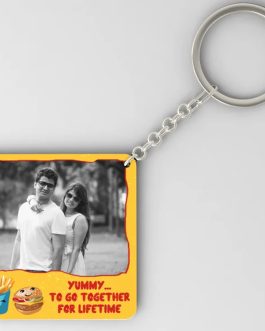TOGETHER FOR LIFETIME Personalized photo Key Chain