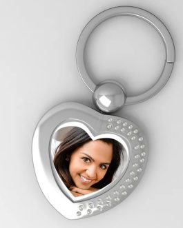 CUTE HEART SHAPE Personalized photo Key Chain
