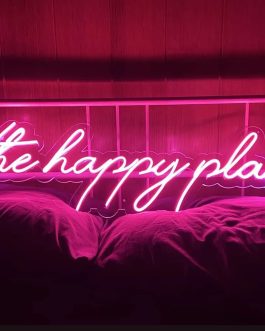 The happy place neon light