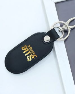 LEATHER  Personalized Key Chain
