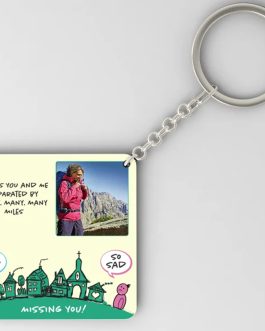 MISSING YOU PHOTO Personalized Key Chain