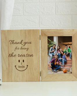 Reason To Smile Personalized Wooden Photo Frame