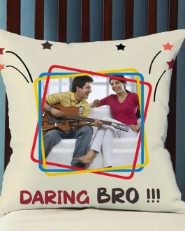 daring bro double sideded photo cushion