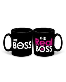 The Boss & The Real Boss Set of 2 Couple Coffee Mug