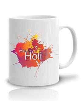 Happy Holi Printed Ceramic Coffee Mug