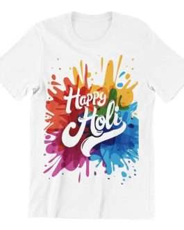 Holi Tshirt Colorful Happy | Holy Special T-Shirt | Only for Holy | Men