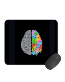 Misbh Gaming Mouse Pad – Colorful Melting Brain Design with Non-Slip Rubber Base