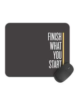 Misbh Gaming Mouse Pad – Finish What You Start Design with Non-Slip Rubber Base