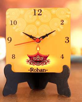 Personalised Diwali Table Clock