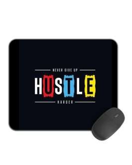 Misbh Gaming Mouse Pad – Hustle Never Give Up Design with Non-Slip Rubber Base