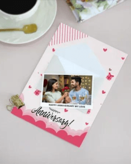 Anniversary Greeting Card With Envelope – Personalized