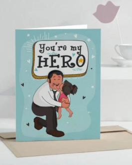 You’re My Hero Personalized Greeting Card for Dad