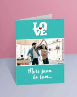 Meri Jaan Personalized A5 Love Card