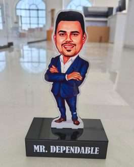 Misbh Personalized Gift for IT Employees-Caricature Standee with Personalized Caption