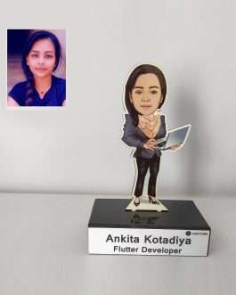Misbh Personalized Gift for IT Employees and Boss-Toony Caricature Standee with Caption