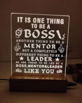 Misbh Customized Acrylic Engraved Wooden Frame Gift for Bosses and Leaders