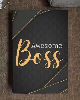 Misbh Awesome Boss Motivational Notebook Diary Journal Floral A5 Size 200 Ruled Pages Hard Cover