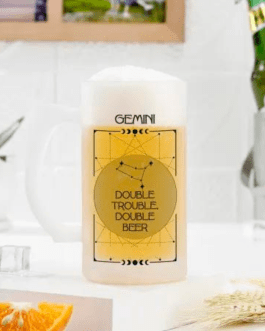 Zodiac Cheers Personalized Beer Mug – Gemini