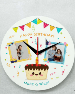 Birthday Themed Personalized Wall Clock