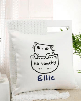 No Touchy Personalized Cushion