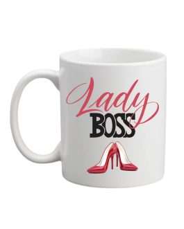 Misbh Lady BOSS Printed Ceramic Coffee Mug