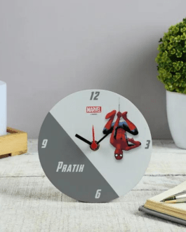 Spider-Man Personalized Table Clock
