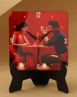 Personalised Table Clock For Couples