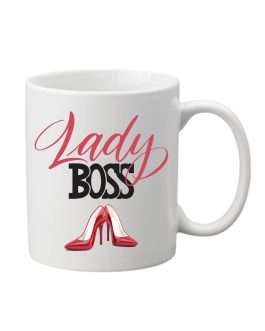 Misbh Lady BOSS Printed Ceramic Coffee Mug