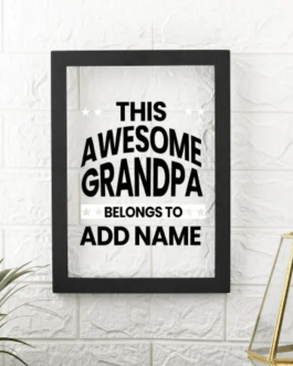 Awesome Grandpa Personalized Acrylic Frame