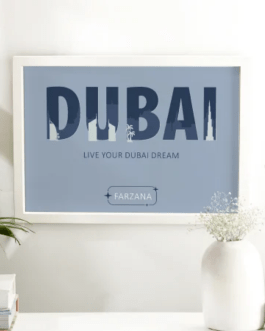 Live Your Dubai Dream Personalized Frame