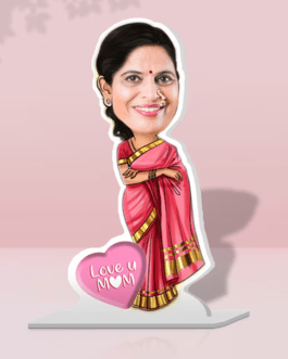 Personalised Saree Woman Caricature
