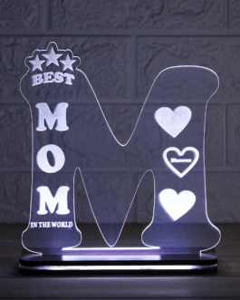 Best Mom In The World Mothers Day Led Lamp