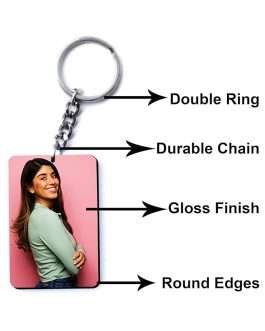 Customised Rectangle Photo Keychain